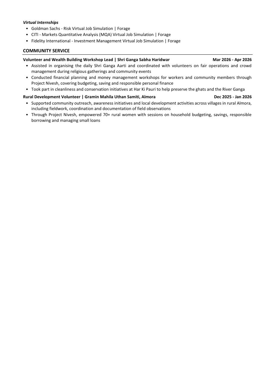 Agastya Vatts résumé, page 3 of 3